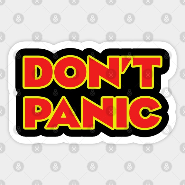 Don't Panic Sticker by GarfunkelArt